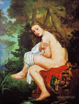 Nymphe Surprised Édouard Manet Nu impressionniste Peinture à l'huile